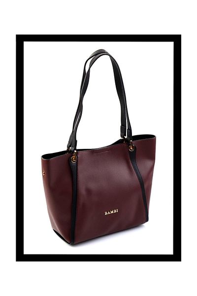 Bambi Geantă de umăr pentru femei Claret Red C 06004258009