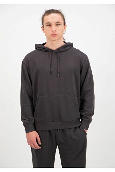 JustBS Ανδρική κουκούλα Si̇mli ̇k Ρυθμισμένο ίσιο φούτερ ̇rt