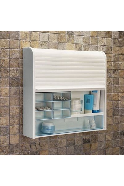 Prima Nova Wall Mounted Modern Bathroom Medicine Cabinet with Shutters