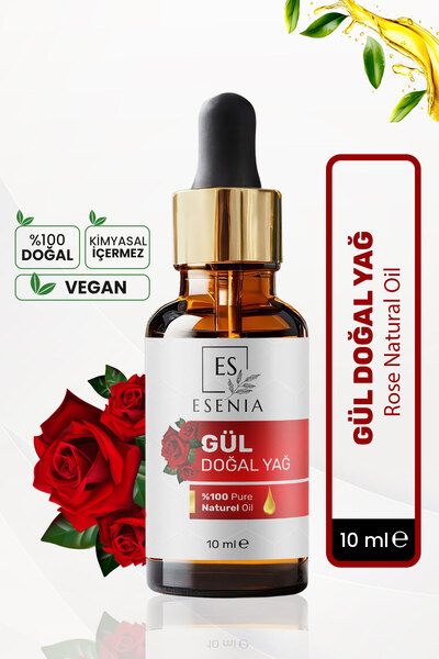 ES ESENIA Gül Yağı %100 Saf ve Doğal Bitkisel Uçucu Yağ Rose Essential Oil 10ml