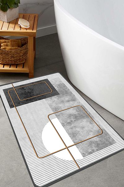 Chilai Home Χαλάκι μπάνιου Grasva Grey 60x100 cm Djth