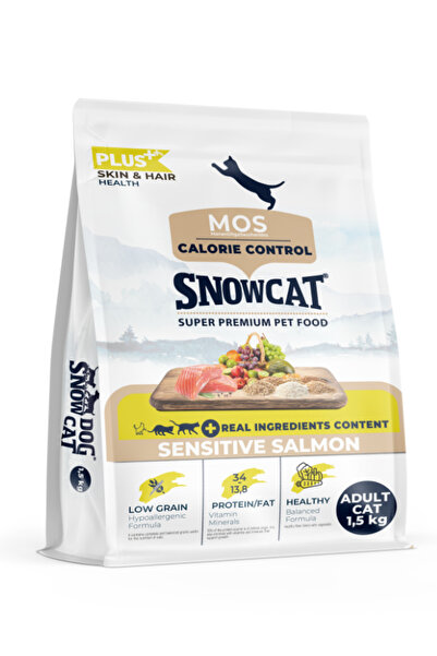 Snow Cat Plus Düşük Tahıllı Yetişkin Somonlu Kedi Maması 1,5 Kg