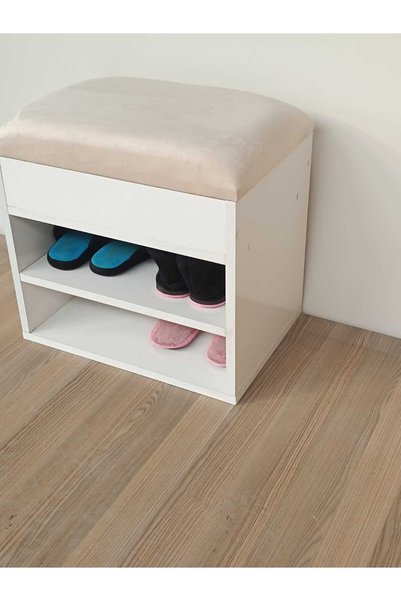 EKOÇ WOOD DESİNG Rengibiz Sandıklı Ayakkabılık,çok Amaçlı Dolap Ayakkabı Dolabı Puf Bench