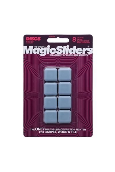 Magic Sliders 8 قطع منزلقة أرضية مربعة مقاس 24 مم