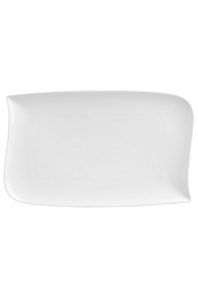 Secret de Gourmet Wave Design Rectangular Shape Dinner Plate 33 x 20cm