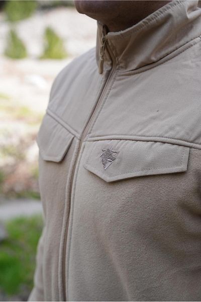 Wolftrap Tactical Яке от полар с 5 джоба, бежово, удобно яке от полар, което ви предпазва от студа