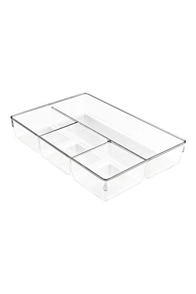 İnter Design 4-Section Linus Durable Plastic Dresser & Drawer Organizer