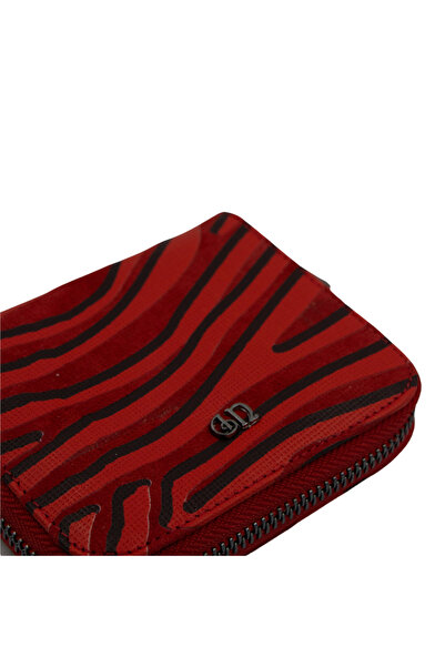 Uderra Leather Uderra Women's Genuine Leather Red Mini Wallet - S1Kc0130