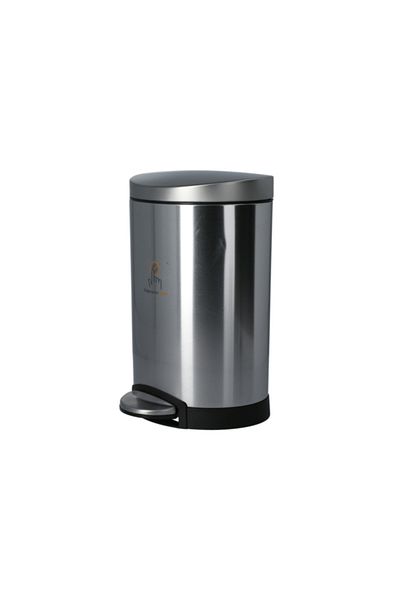 Simplehuman Step-On Semi Round Stainless Steel Trash Can 6 Liter