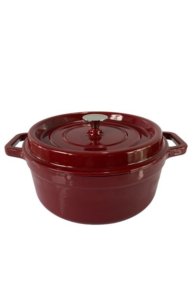 Parfait Dual Ergonomic Handle Cast Iron Casserole with Lid 28cm