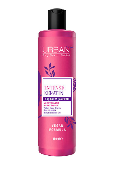 Urban Care Intense Keratin Zayıf ve Yıpranmış Saçlara Özel Onarıcı Saç Bakım Şampuanı-450ml-vegan