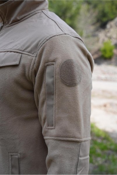 Wolftrap Tactical 5 Cepli Polar Ceket Bej, Soğuktan Koruyan Rahat Polar Ceket