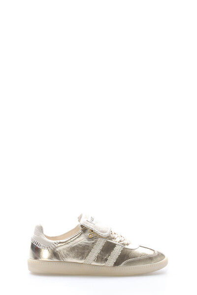 TUGERDİ Tugerdi Altın Hakiki Deri Bağcıklı Termo Taban Kaliteli Kadın Casual Ayakkabı TG0916726100698