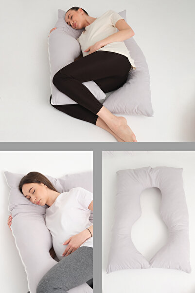 Irk Lemoon Çift Taraflı Hamile Yastığı Hamile Destek Minderi
