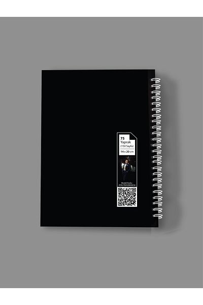 AYKUT OFSET Spiral, Striped, Ataturk Printed, Hard & Thick Cover Notebook A5 Size 75 Sheets (150 Pages)