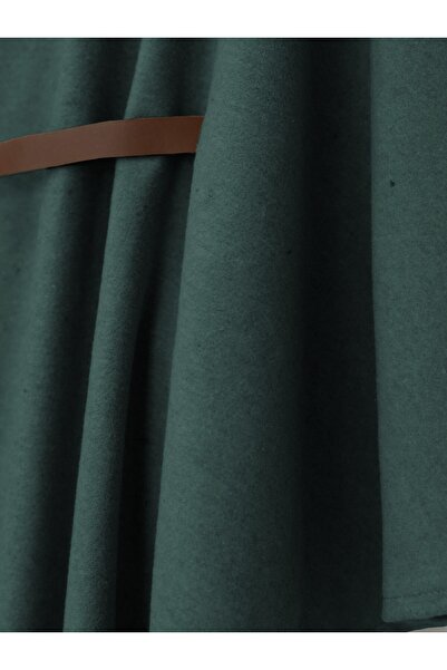 Modamorfo Emerald Stamp Poncho - with Shoulder Buttons and Belt