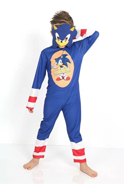Pano Kids Patiska Nostalji Sonic Kostümü