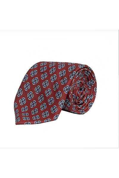 CROATE Burgundy Soft Cotton Fabric Tie