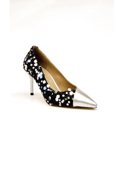 Zoom Women Style Kadin Vegan Ci̇lt Pul Detayli Sti̇letto