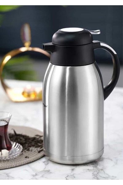 Penguen 2.5 Liter Inox Thermos - Double Layer, Steel, 25 Tea Cups