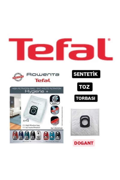 Dogant مكنسة تيفال - كيس غبار HEPA