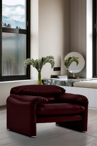 BEKALIVING Proteo Deri Berjer Bordo