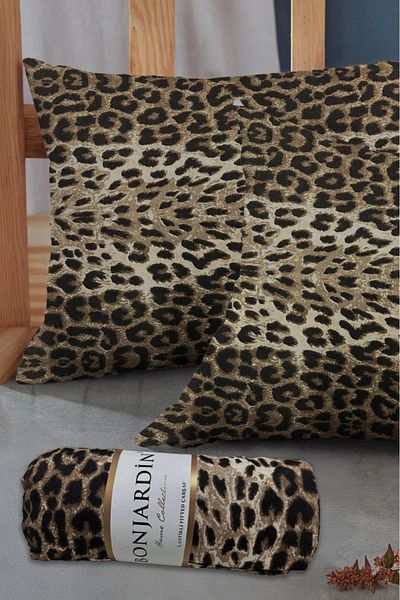 BONJARDİNHOME Double Fitted Sheet & Two Pillow Cases