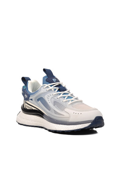 Pierre Cardin Λευκό-Μπλε Ανδρικά Αθλητικά Παπούτσια