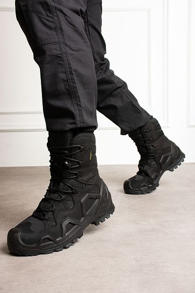 SINGLE SWORD SS603 Αδιάβροχο Lace Up Tactical/Outdoor Winter Military Long Black Desert Boots