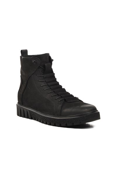 Hammer Jack Μαύρα ανδρικά μποτάκια Nubuck