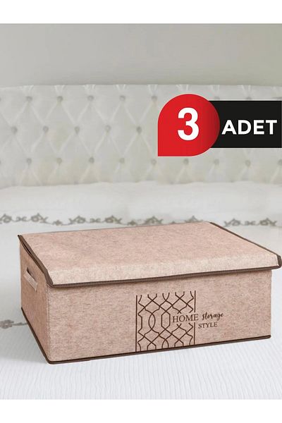 Smyak Κουτί βάσης με κάλυμμα τσόχα 50x40x19 cm 3 τεμάχια