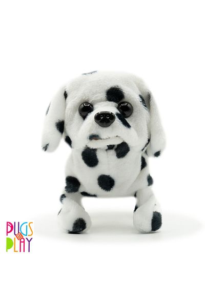 Pugs At Play Walking Spotty 6.5-Inches, Battery Operated