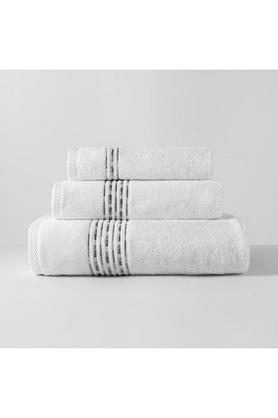 Gül Güler Gray Embroidered Hand Towel - Shades