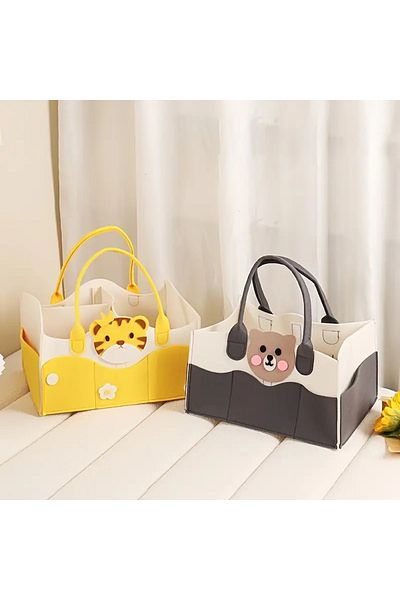 bimbambom Felt Mother Baby Care Bag Socks Organizer Portable Organizer
