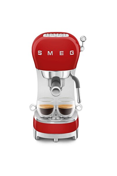 SMEG 50's Style Kırmızı Espresso Kahve Makinesi