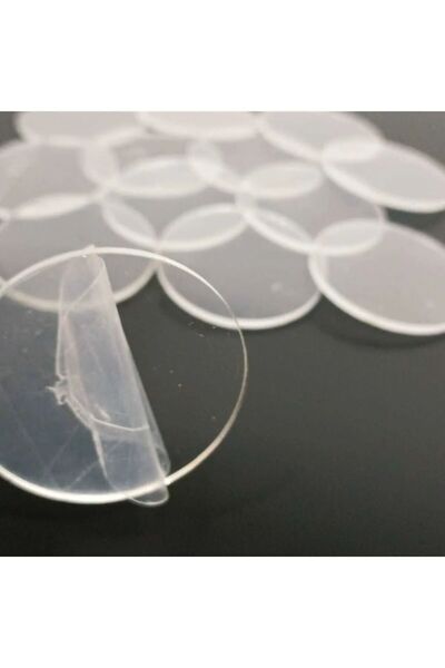 Genel Markalar 25 Adet Şeffaf Pleksi 7 Cm Nişan ,nikah Hediyelik Boş Şeffaf P...