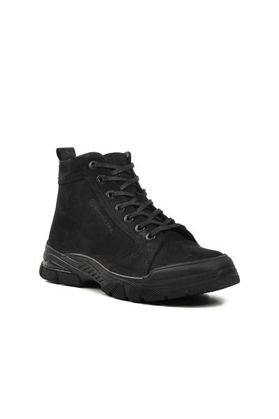 Hammer Jack Μαύρα ανδρικά μποτάκια Nubuck
