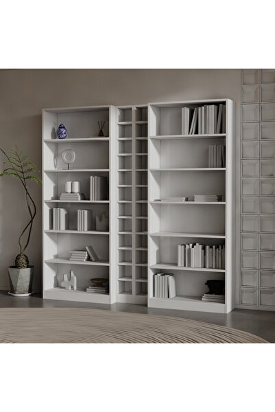 RAFKESTİR MAX SUNTALAM KİTAPLIK ( 200 X 200 X 28 ) BEYAZ ( MAT )