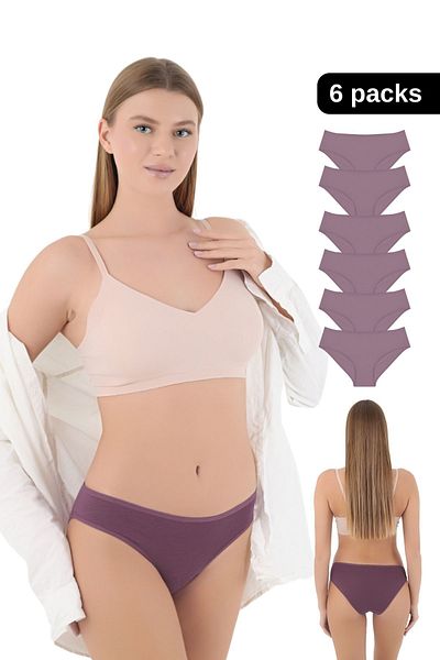 CNT Γυναικεία κιλότα Lycra Combed Cotton Premium Συσκευασία των 6