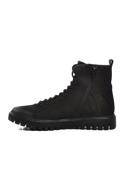 Hammer Jack Μαύρα ανδρικά μποτάκια Nubuck