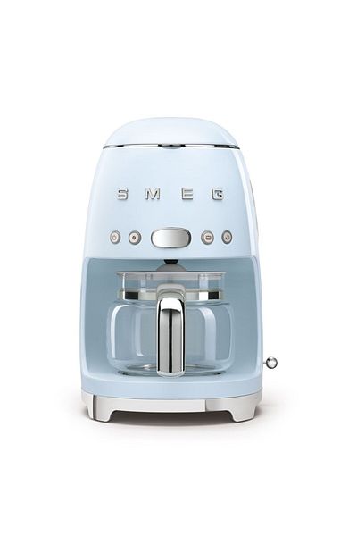 SMEG 50's Style Retro Pastel Blue Filter Coffee Machine Dcf02Pbeu