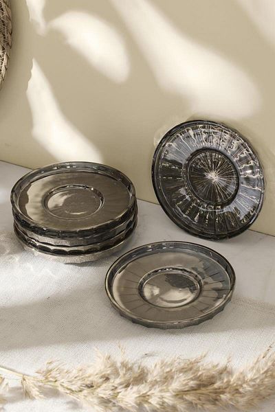 Perotti Ringo Line Smoked 6 Pcs 13 cm Tea Plate