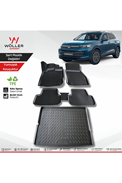 wöller Volkswagen Tiguan Paspas Bagaj Havuzu Set 2024 Sonrası 3d Ultraflex Set