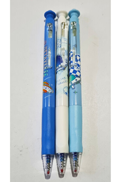 Modellino 3'lü Satürn Silinebilir Mavi Tükenmez Kalem GP-33169 - Mavi - Açık ...