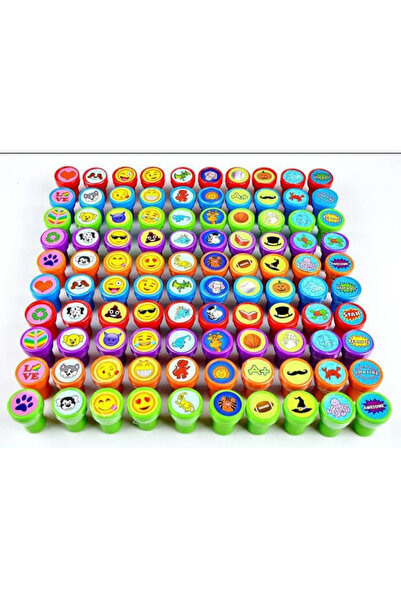 LRS STORE 5 Adet Karışık Damga Baskı Seti Eğlenceli Emoji ve Karakterler Kendinden Mürekkepli Mühür