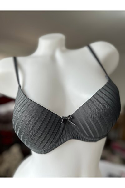 Infaith B Cup Destekli Çizgi Desenli Sütyen