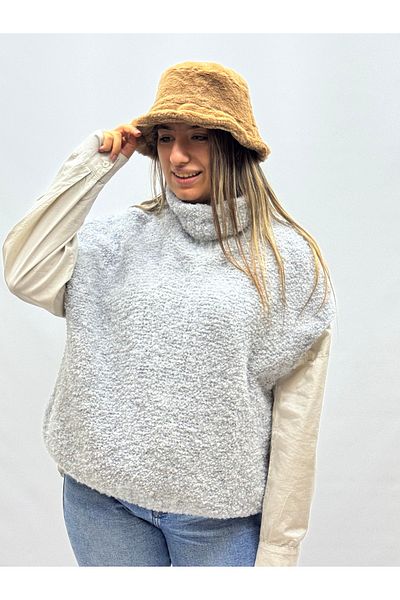 İTALYAN BUTİK Fisherman Sleeveless Sweater
