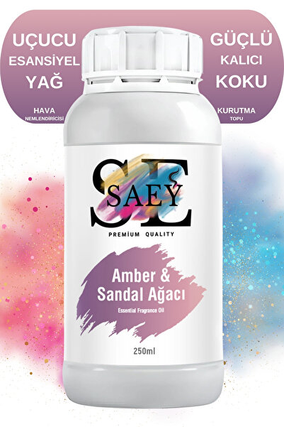 SAEY Amber Sandal Ağacı Esansiyel Uçucu Koku Yağ Buhurdanlık Yağı Difüzör Esa...