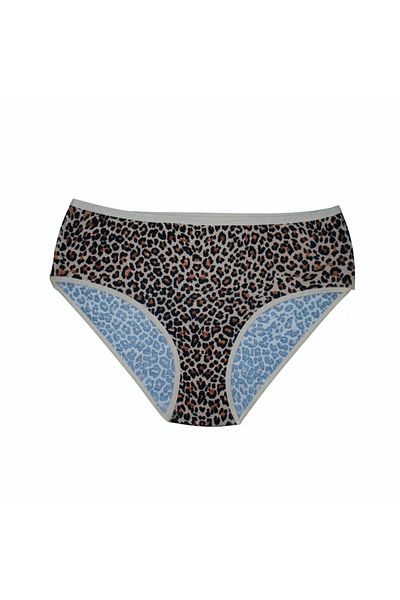 Prestij İç Giyim Women's 7-Piece Patterned Lycra Plus Size Bato / Hipster Panties