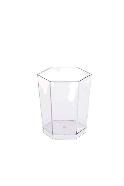 alenked Plastik Sos Kabı Altıgen Zeytinyağı Sunumu,Tadım Bardağı 50 Cc 50 Adet